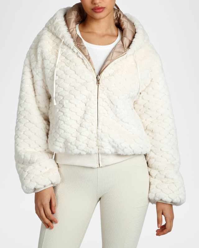 Fawn Reversible Faux Fur Hoodi